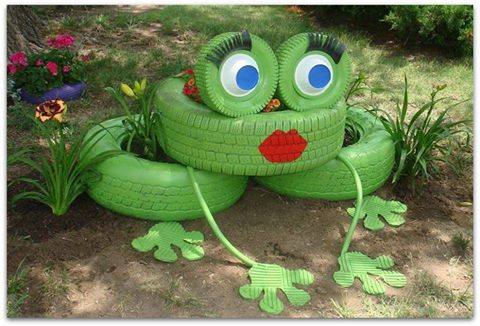 frog tyre planter2