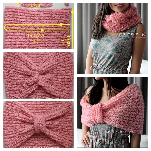 knit-infinity-cowl scraf-pattern-wonderfuldiy