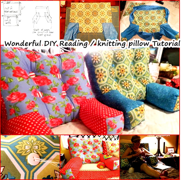 reading  knitting pillow-wonderfuldiy