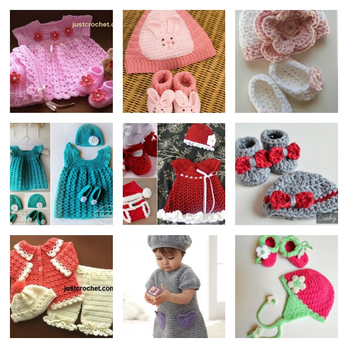 10 free crochet baby gift set patterns-wonderfuldiy fb