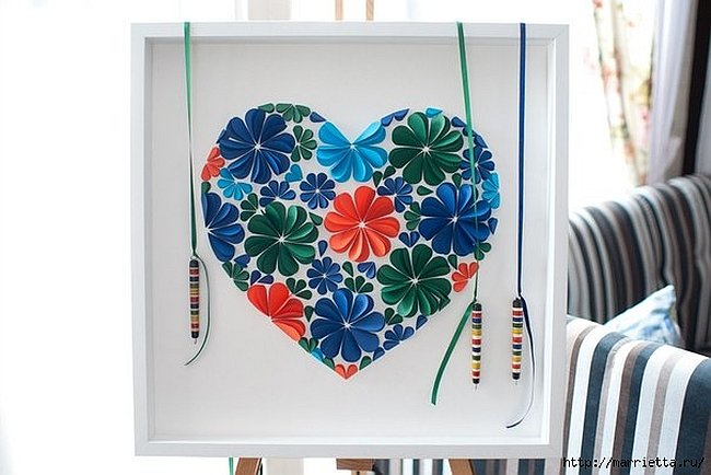 Colorful 3D Flower wall art