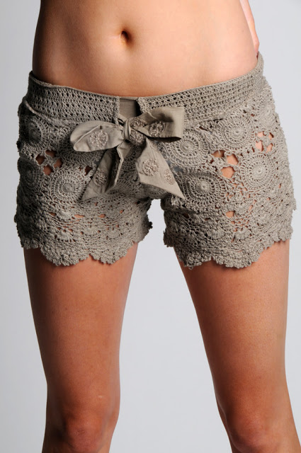 Crochet lace shorts Pattern