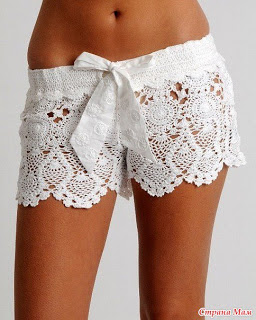 Crochet lace shorts Pattern1