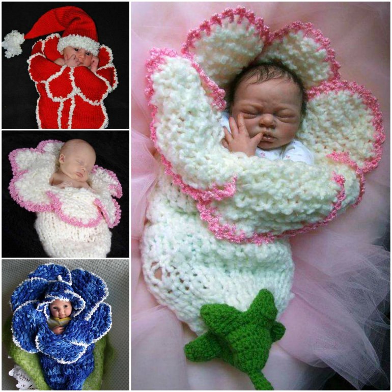 Newborn-Knitted-Bell-Flower-Crochet-Pattern-wonderfuldiy