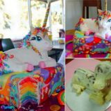 Wonderful DIY Rainbow Unicorn Cake