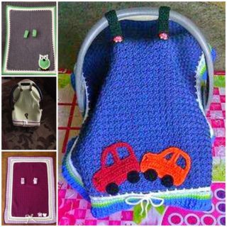 Wonderful DIY Crochet Baby Car Seat Tent with Free Pattern