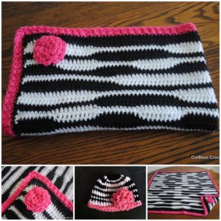 Wonderful DIY Zebra Newborn Baby Hat and Blanket