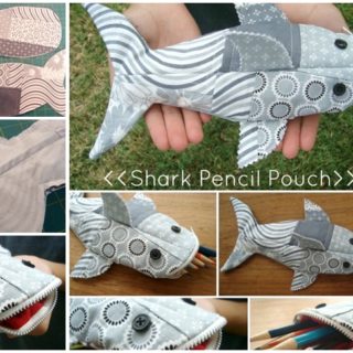 Wonderful DIY Shark Pencil  Pouch with Template