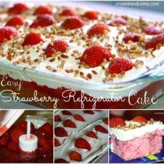 Wonderful DIY Strawberry Fridge Cake