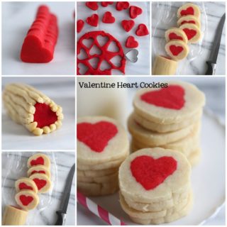 Wonderful DIY Slice ‘n’ Bake Valentine Heart Cookies