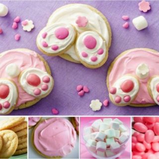 Wonderful DIY Easter Bunny Butt Cookies