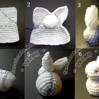 Knitted Square Bunny Rabbit – Simple Steps, Tutorial