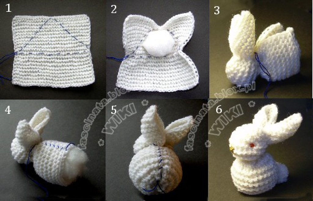 Knitted Bunny wonderfuldiy Knitted Square Bunny Rabbit – Simple Steps, Tutorial