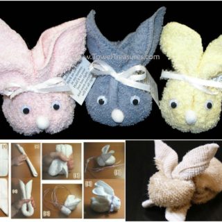 Wonderful DIY Cute Towel Bunny