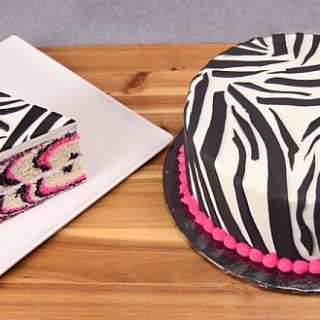 Wild Desserts: Pink Zebra Cake that Struts Out the Stripes