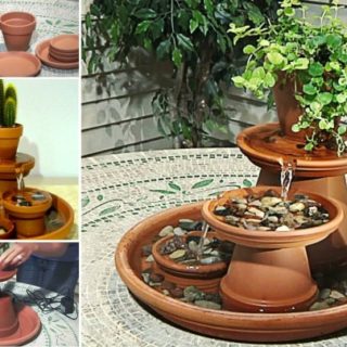 DIY Terracotta Tabletop Fountain Project for Outdoors