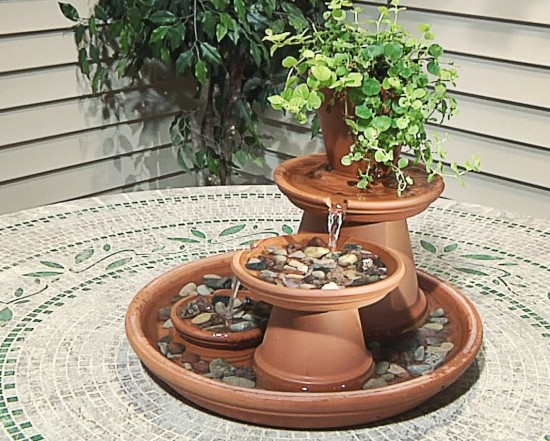 Diy Terracotta Tabletop Fountain, Tabletop Water Garden Diy