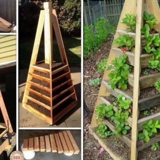 Vibrant DIY Vertical Garden Pyramid Planter