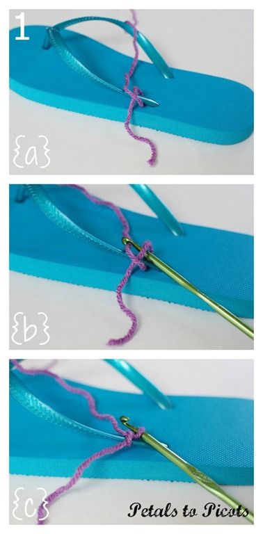 Crochet Flip Flops Tutorial