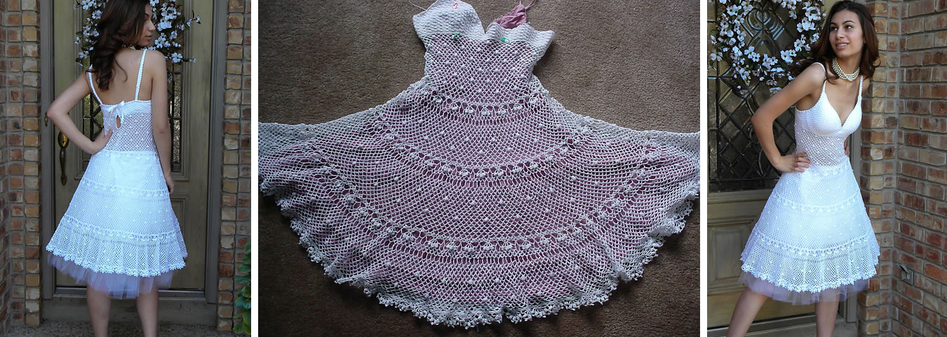 DIY crochet wedding dress