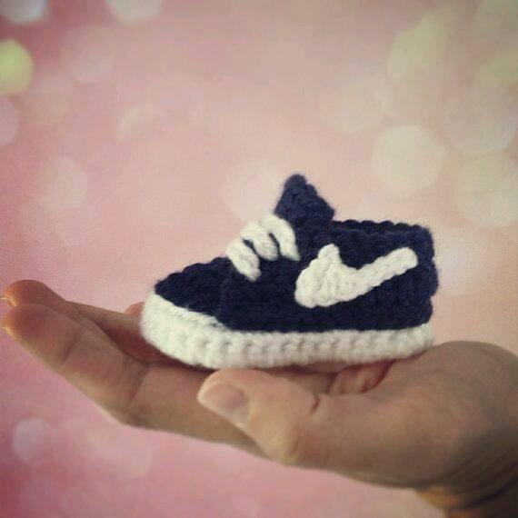Nike crochet baby sneakers