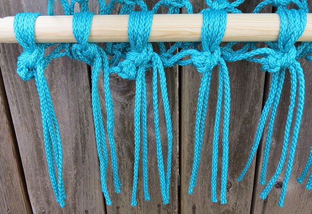 macrame hammock – finish crochet