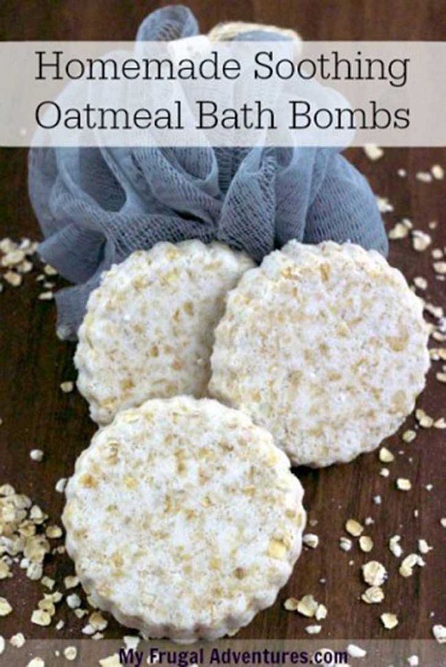 Oatmeal bath bombs