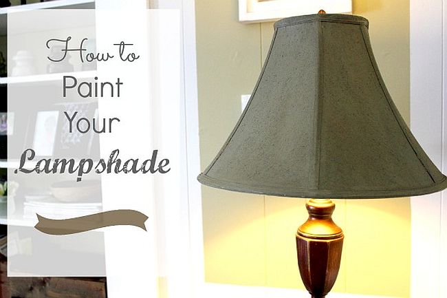 13 Thrifty And Clever Lamp Shade Makeovers, How To Paint Fabric Lamp Shades