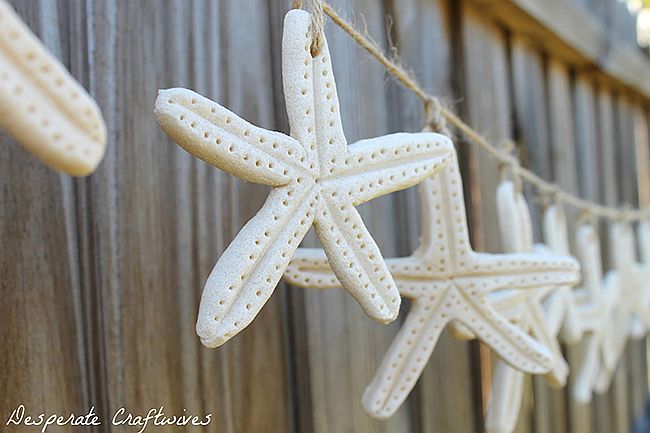 DIY Starfish Soft Dough Garland