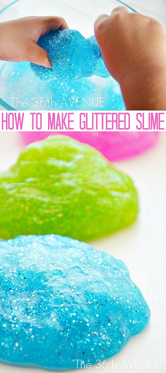 Glitter Slime Party Favors