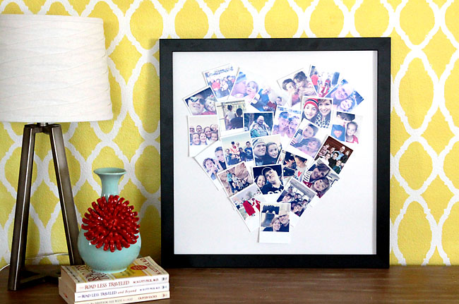 heart photo collage