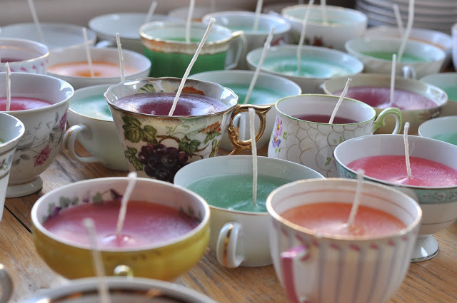 teacup candle favors
