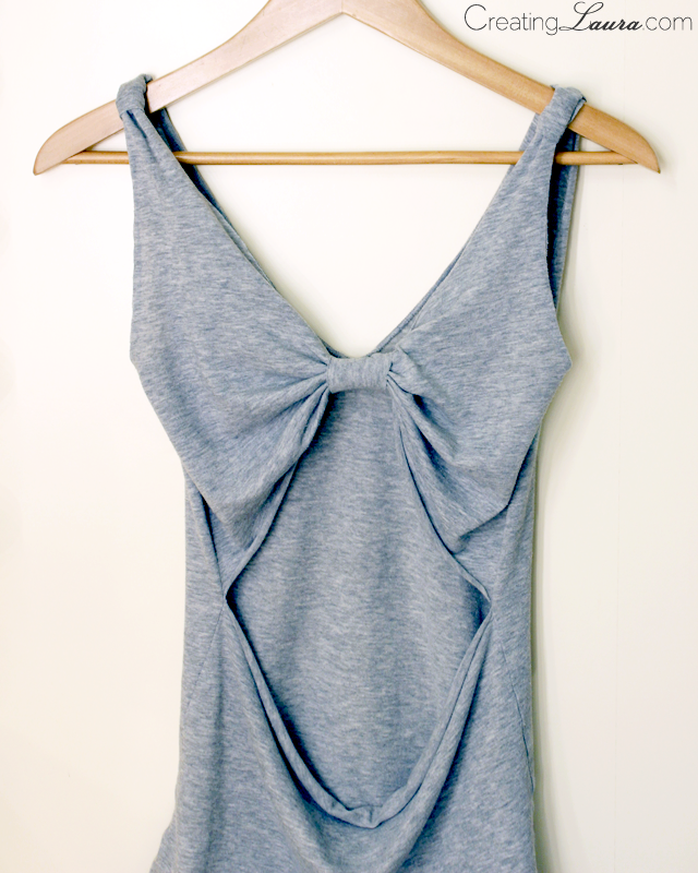 Bow back tank top