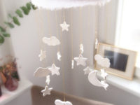 Cloud Star and Moon Mobile 200x150 8 Sun, Star, and Cloud Inspired Baby Mobiles