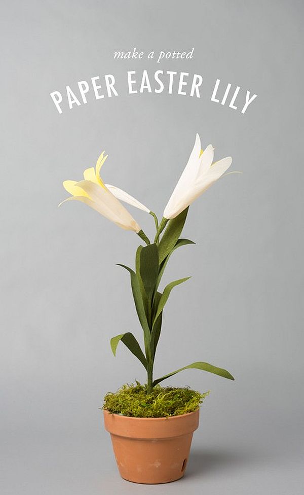Paper Easter Lily