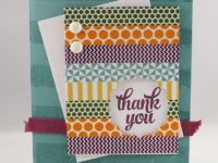 Thank You Card with Washi Tape Background Paper 200x150 9 Ideas for Easy Homemade Thank You Cards