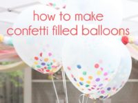 confetti balloons 200x150 10 Frugal Yet Creative Party Ideas Using Balloons