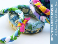 t shirt bracelets 200x150 13 DIY Projects to Make with Old T Shirts