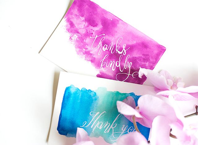 9 Ideas for Easy Homemade Thank You Cards