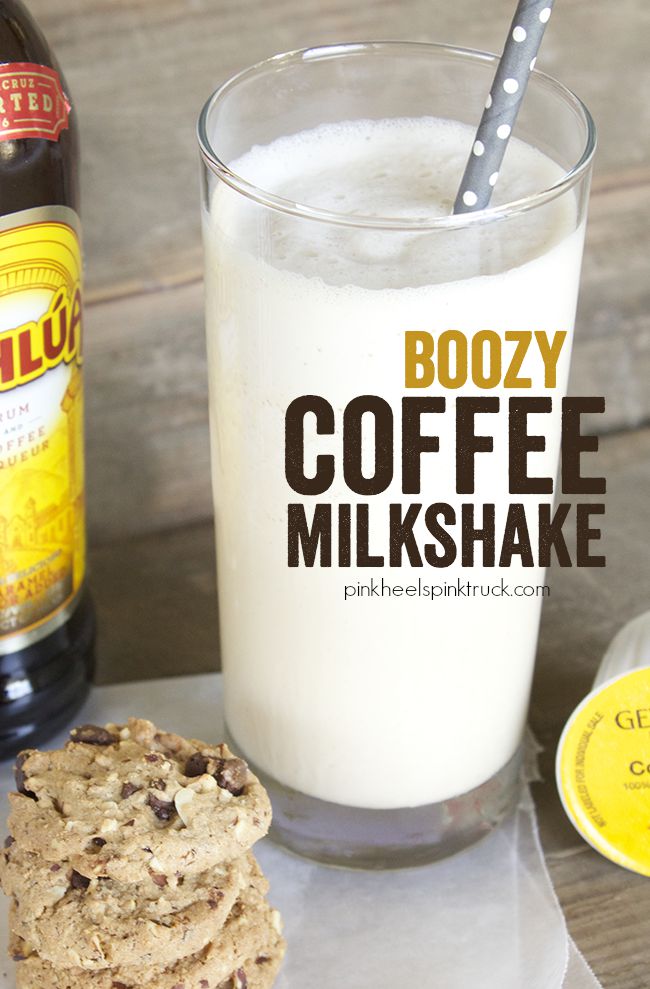 Boozy coffee milkshake