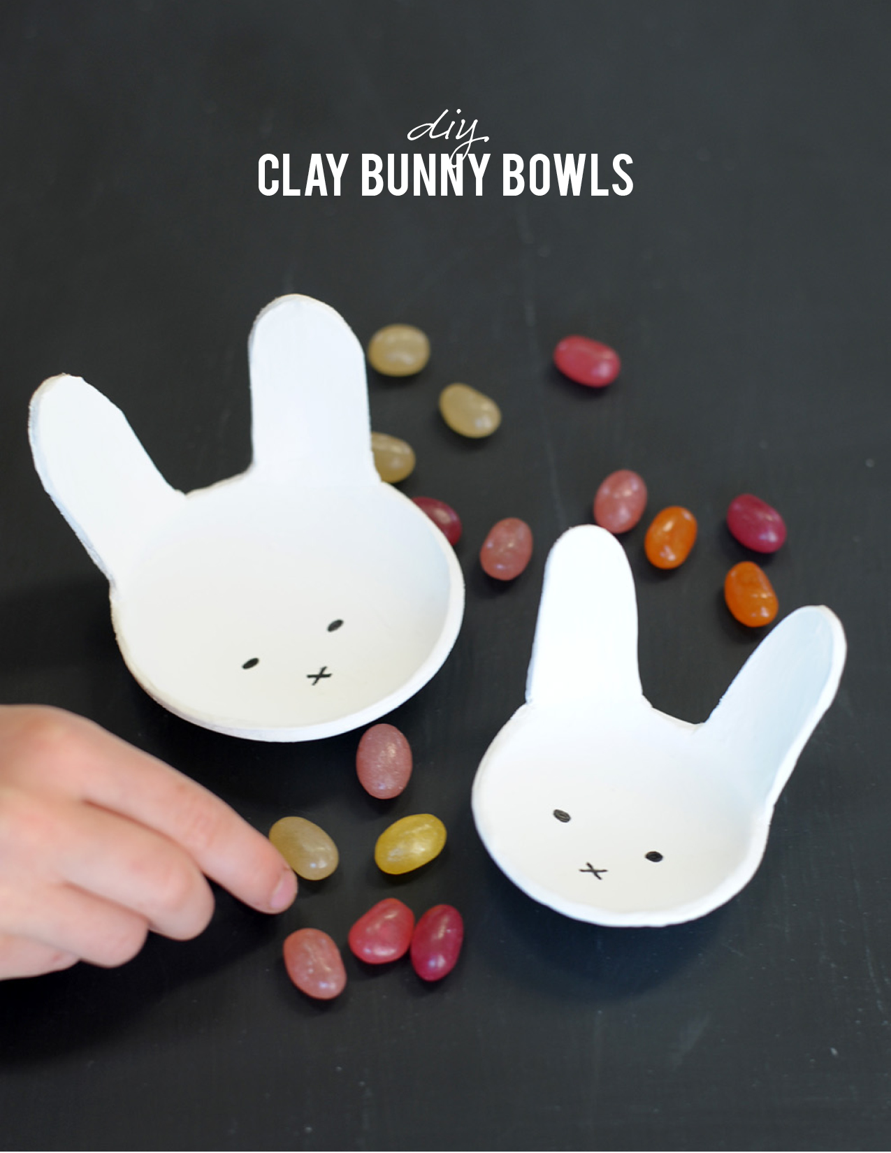 Clay bunny bowls