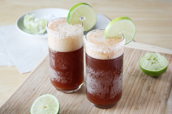 Mexican Mechelada cocktail