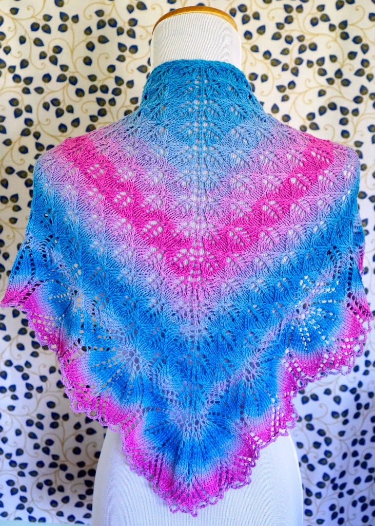 Spring and Blue and Pink shawl