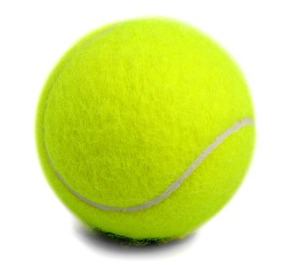 Tennis ball for baby proofing