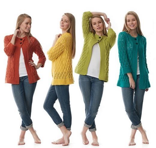 any color cardigan