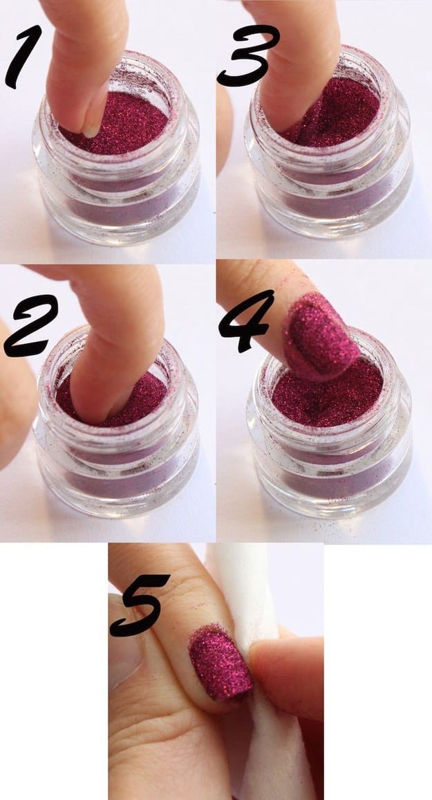 All-over loose glitter
