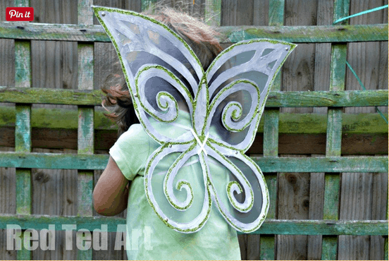 Cereal box fairy wings