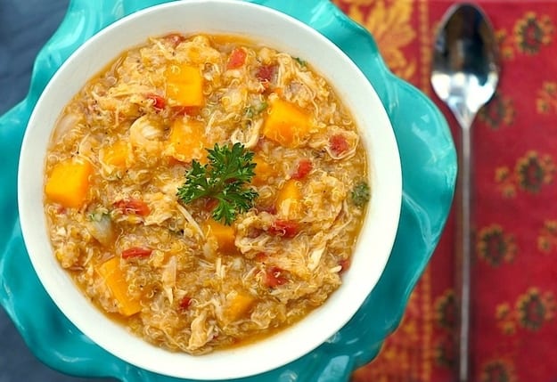 Chicken stew with butternut sqaush and quinoa