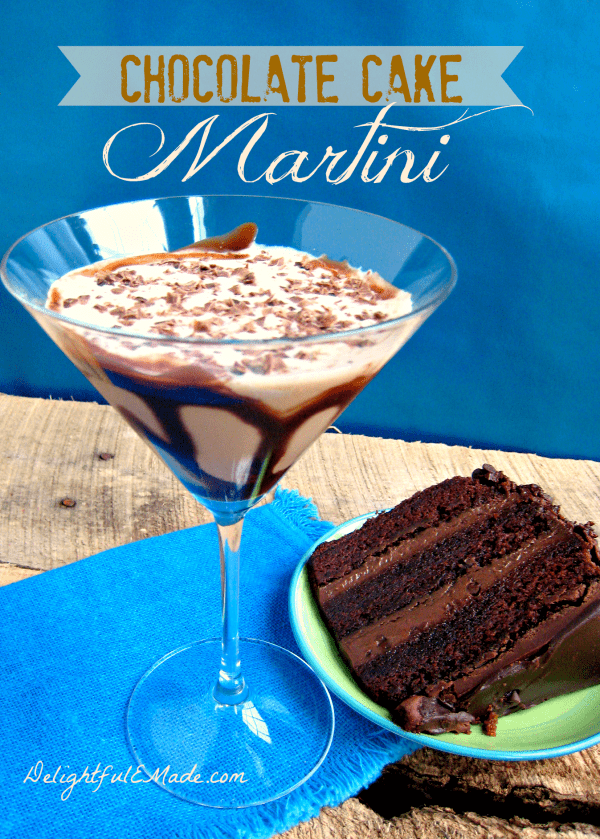 Chocolate cake martini