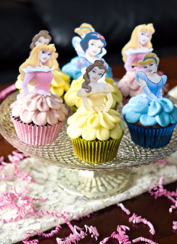 Disney princess cupcakes
